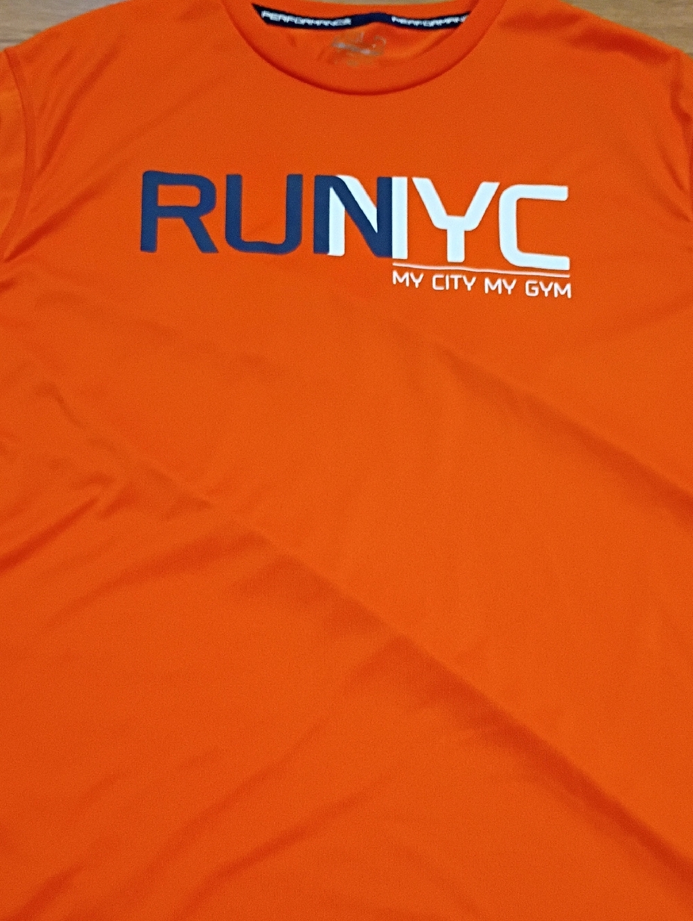 Polo by Ralph Lauren Orange RUNYC Graphic Short Sleeve Tee